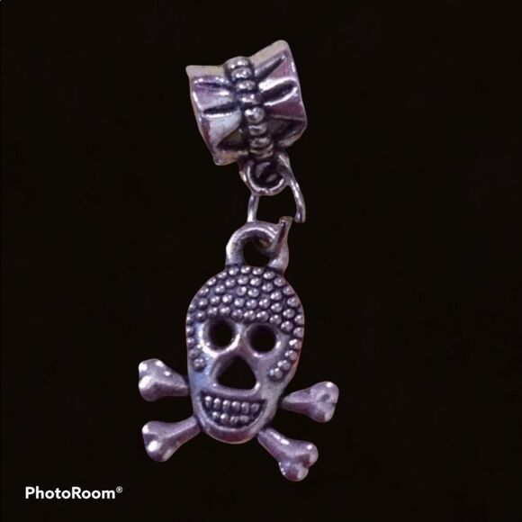 Skull charm fits pandora - Picture 1 of 3